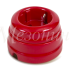 Ретро розетка фарфоровая с 3/К, красный, ТМ МезонинЪ GE70301-06