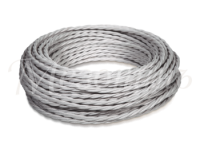 Ретро кабель витой 2x2,5 Титан, ТМ МезонинЪ GE70112-37 (1 метр)