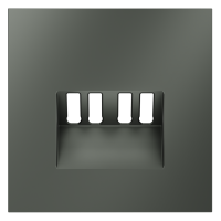 Лицевая панель для розетки акустической 4-местной, Титан, S70 Voltum VLS001506