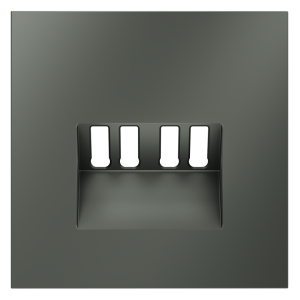 Лицевая панель для розетки акустической 4-местной, Титан, S70 Voltum VLS001506