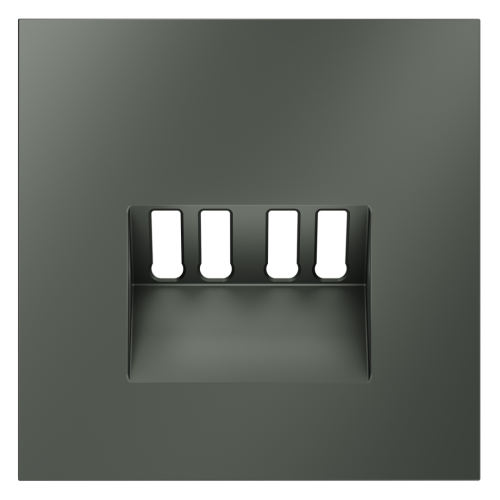 Лицевая панель для розетки акустической 4-местной, Титан, S70 Voltum VLS001506