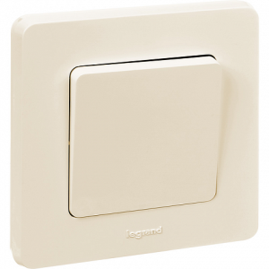 Выключатель 1 клав., слоновая кость, INSPIRIA Legrand 673601