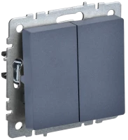 Выключатель 2 кл., Маренго, Brite IEK BR-V20-0-10-K35