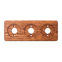 Рамка 3 местная деревянная на бревно D220 мм, Ясень в масле, DecoWood ОМРкв3М-220