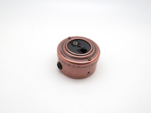 Розетка тел+комп TV+RJ45, металл, Чёрный\Старая медь, Petrucci 400BCUPO