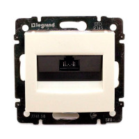 Розетка 2ая компьютерная RJ45 Cat. 5e, слоновая кость, Valena Classic Legrand 774138
