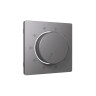 Лицевая панель терморегулятора теплого пола механического, Антрацит серый, ALFA Quant Ambrella Volt AP6557
