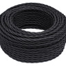 Ретро кабель витой 2x1,5 черный матовый Bironi B1-424-73
