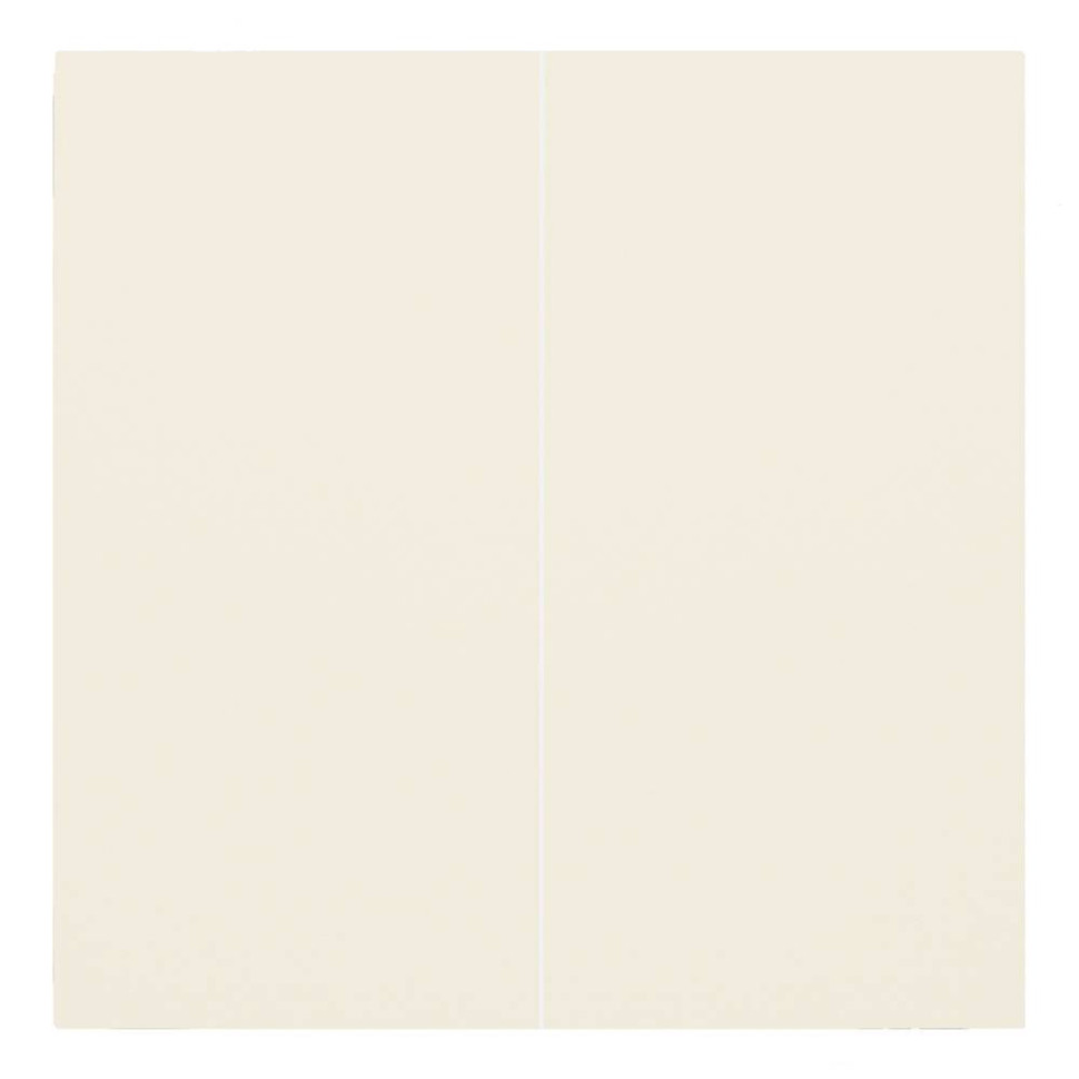 Лицевая панель выключателя 2 кл. перекрестного, Кремовый сатин, Rikett 35614 MC