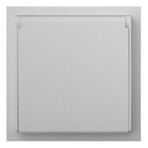 Розетка с З/К с крышкой, герметичная IP44, Серебро, Rikkett 35946 SV Розетка с З/К с крышкой, герметичная IP44, Серебро, Rikkett 35946 SV