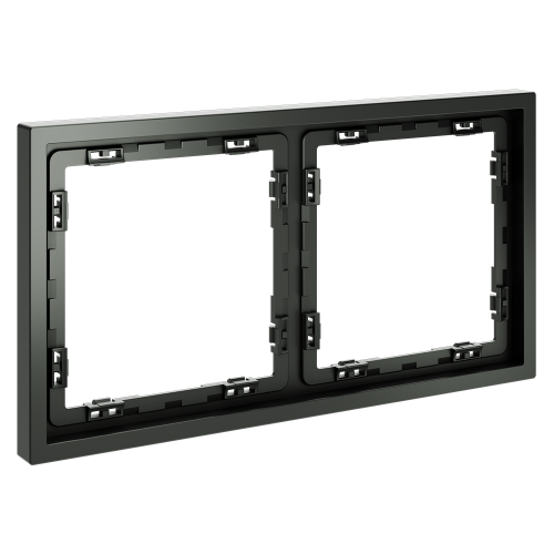 Рамка 2 местная, пластик, Титан, Voltum S70 VLS100206