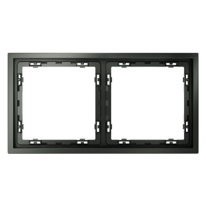 Рамка 2 местная, пластик, Титан, Voltum S70 VLS100206