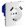 Розетка c З/К, шторками и USB зарядкой A+A, Белый матовый, S70 Voltum VLS040402 Розетка c З/К, шторками и USB зарядкой A+A, Белый матовый, S70 Voltum VLS040402