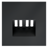 Лицевая панель для розетки акустической 4-местной, Графит, S70 Voltum VLS001507