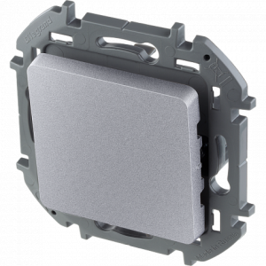 Выключатель 1 клав.,  алюминий, INSPIRIA Legrand 673602