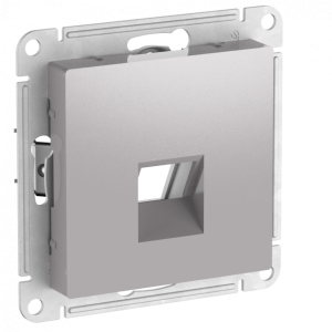 Лицевая панель для розетки компьютерной RJ45 Keystone, Алюминий, AtlasDesign SE ATN000384