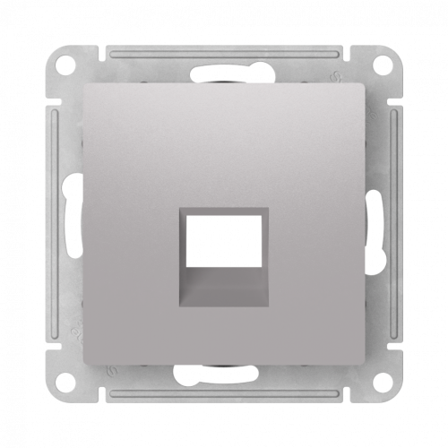 Лицевая панель для розетки компьютерной RJ45 Keystone, Алюминий, AtlasDesign SE ATN000384