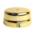 Распаячная коробка керамика D90х43 мм, цв. золото, EDISEL  RKG90-KM09