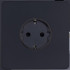Розетка с З/К (внутренний монт.), Черный, Leon Salvador SBAN11A1A10