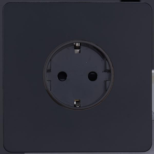 Розетка с З/К (внутренний монт.), Черный, Leon Salvador SBAN11A1A10
