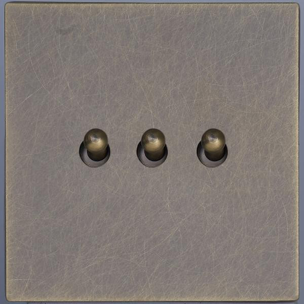 Выключатель тумблерный 3 кл. (внутренний монт.), Антик, Bilbao Salvador SJAN66A6A3