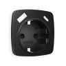 Лицевая панель розетки с З/К и USB зарядкой А+С с шторками, Черный матовый, OMEGA Quant Ambrella Volt OP8100