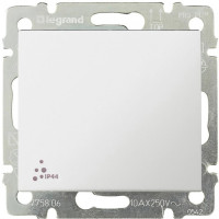 Выключатель 1 клав. проходной IP44, белый, Valena Classic Legrand 774206