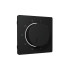 Лицевая панель терморегулятора теплого пола механического, Черный матовый, ALFA Quant Ambrella Volt AP8057