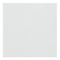 Лицевая панель выключателя 2 кл. перекрестного, Белый сатин, Rikett 35614 MW