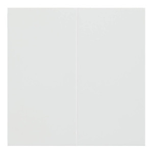 Лицевая панель выключателя 2 кл. перекрестного, Белый сатин, Rikett 35614 MW