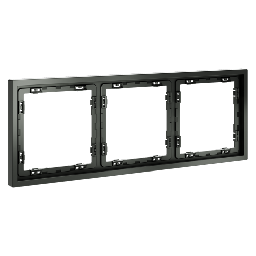 Рамка 3 местная, пластик, Титан, Voltum S70 VLS100306