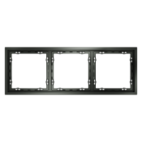 Рамка 3 местная, пластик, Титан, Voltum S70 VLS100306