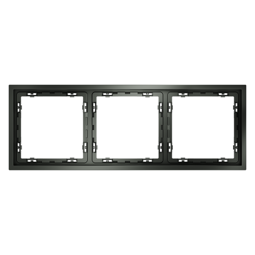 Рамка 3 местная, пластик, Титан, Voltum S70 VLS100306