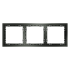 Рамка 3 местная, пластик, Титан, Voltum S70 VLS100306