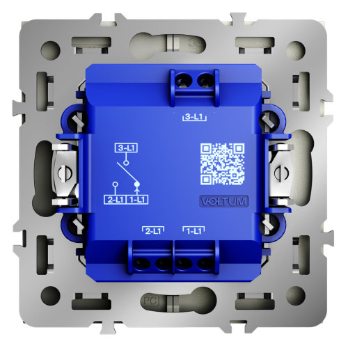 Выключатель для жалюзи, Сталь, S70 Voltum VLS020705