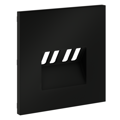 Лицевая панель для розетки акустической 4-местной, Черный матовый, S70 Voltum VLS001508