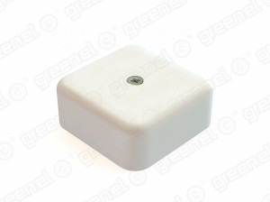 Распаечная коробка пластик D50х20 мм, Белый, Greenel GE41205-01