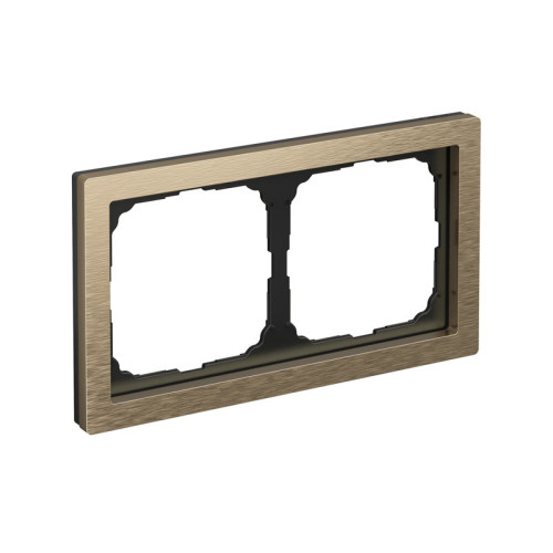 Рамка 2 местная, металл, Латунь, ArtGallery SE GAL312202