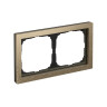 Рамка 2 местная, металл, Латунь, ArtGallery SE GAL312202