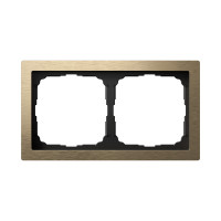Рамка 2 местная, металл, Латунь, ArtGallery SE GAL312202