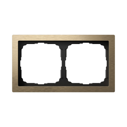 Рамка 2 местная, металл, Латунь, ArtGallery SE GAL312202