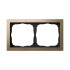 Рамка 2 местная, металл, Латунь, ArtGallery SE GAL312202
