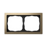 Рамка 2 местная, металл, Латунь, ArtGallery SE GAL312202