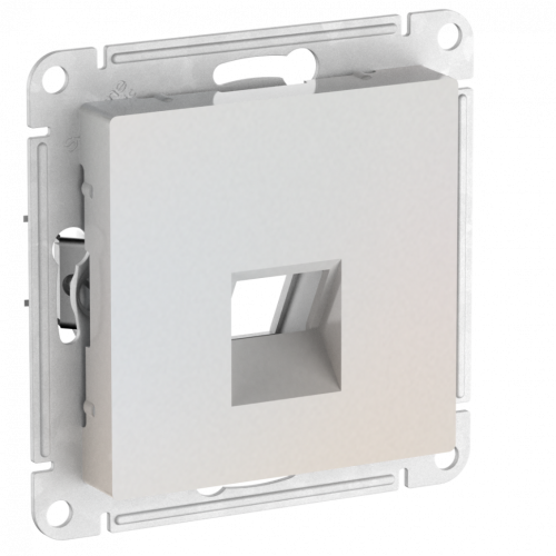 Лицевая панель для розетки компьютерной RJ45 Keystone, Жемчуг, AtlasDesign SE ATN000484