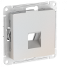 Лицевая панель для розетки компьютерной RJ45 Keystone, Жемчуг, AtlasDesign SE ATN000484
