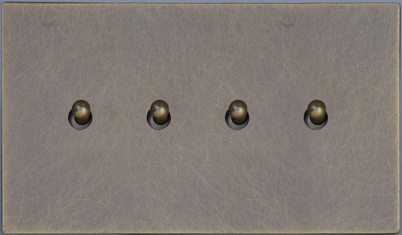 Выключатель тумблерный 4 кл. (внутренний монт.), Антик, Bilbao Salvador SJAN66A6A4