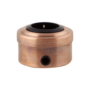 Ретро розетка c З/К из металла, медь/чёрный Vintage М1-23-23