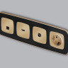 Лицевая панель розетки HDMI, Шампань, OMEGA Quant Ambrella Volt OP6140