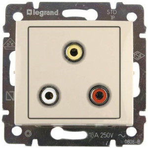 Розетка RCA, слоновая кость, Valena Classic Legrand 774184