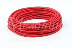 Ретро кабель круглый 2x0,75 Красный, ТМ МезонинЪ GE70160-06 (1 метр)